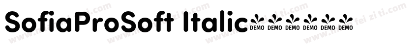 SofiaProSoft Italic字体转换